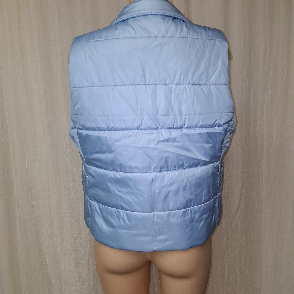 J. Crew Mountain Puffer Vest Sz XL Sky Blue Apparel - Picture 6 of 14
